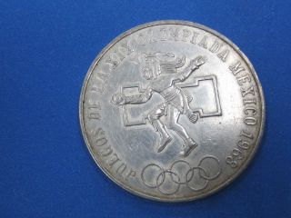 Mexico 25 Pesos 1968 Juegos De La Xix Olimpiada Coin 8 photo