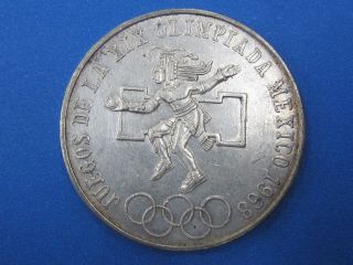 Mexico 25 Pesos 1968 Juegos De La Xix Olimpiada Coin 7 photo
