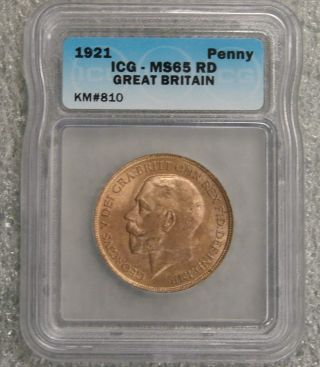 Great Britain - 1921 - Penny - Icg Ms 65 Rd photo
