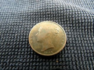 1848 Victoria Dei Gratia Great Britain Coin photo