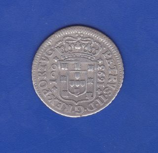 Portugal D.  Pedro Ii Rare Silver Seis Vintens 1693 Do Porto - - Sem Reserva photo