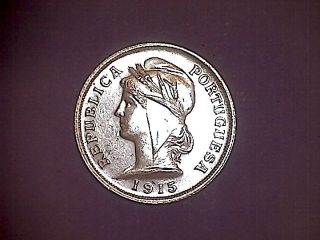 Portugal - Silver 10 Centavos Year 1915 - photo