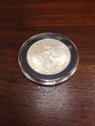 1968 Mexican Xix Olympic Commemorative.  720 Silver Coin 25 Pesos. photo