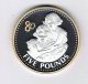 2006 Alderney Five Pounds Proof Sterling Silver Coin With.  80th Birthday UK (Great Britain) photo 1