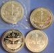 4 Different Republic Of The Marshall Islands $5 Dollar Coin1988 - 1991 - 1992 - 1997 Coins: World photo 1