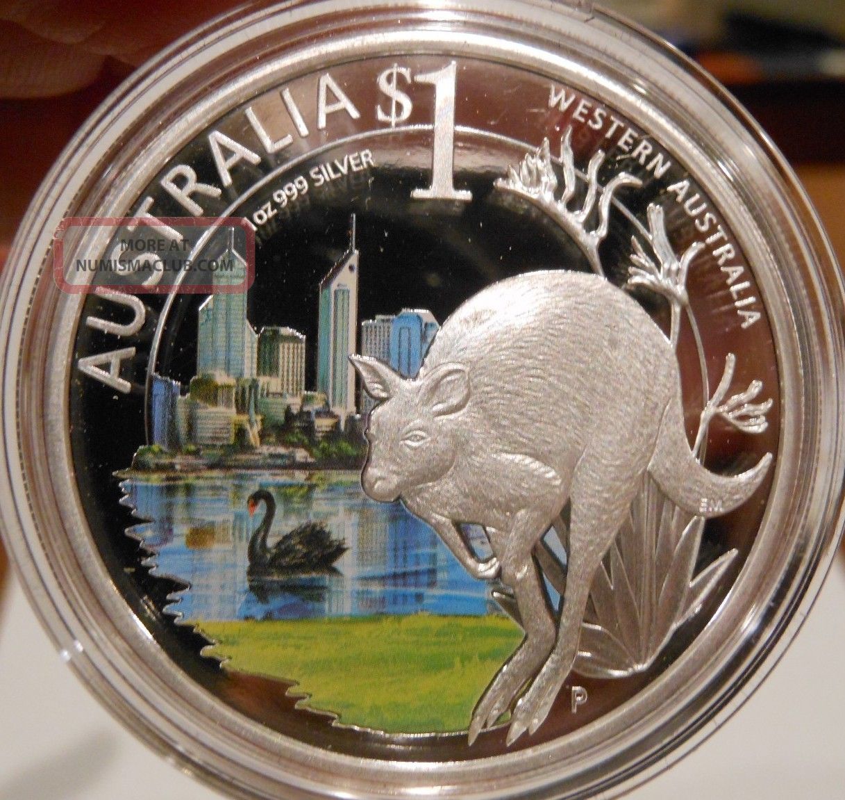 Celebrate Australia Western Australia 2011 Anda Perth Show 1oz Silver Proof Coin Australia photo