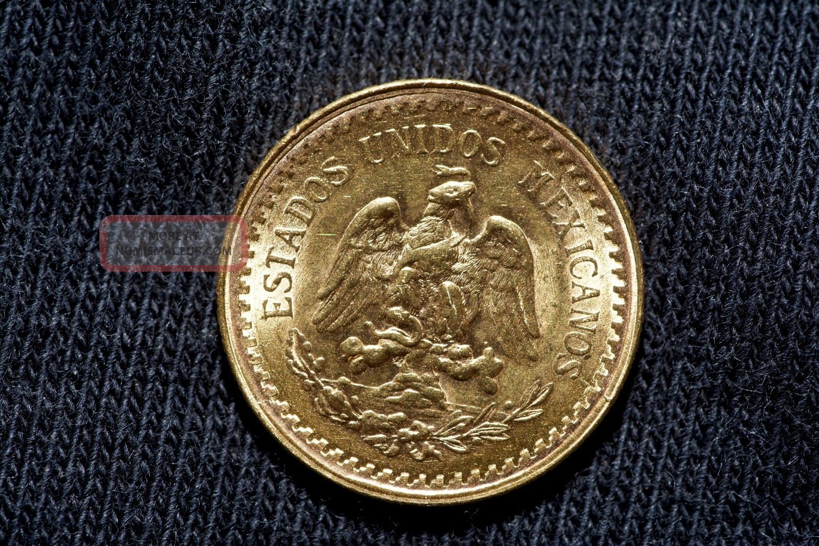 1945 Mexican Dos Y Medio 2 1 2 Pesos Gold Coin
