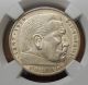 1936 A Germany - Third Reich Silver 5 Mark Coin - Ngc Graded Au 55 Germany photo 1