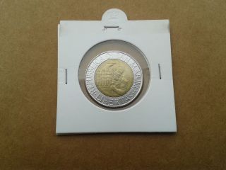 San Marino Coin 500 Lire 1994 Italy,  Commemorative Coin Stonecutter,  Italia photo
