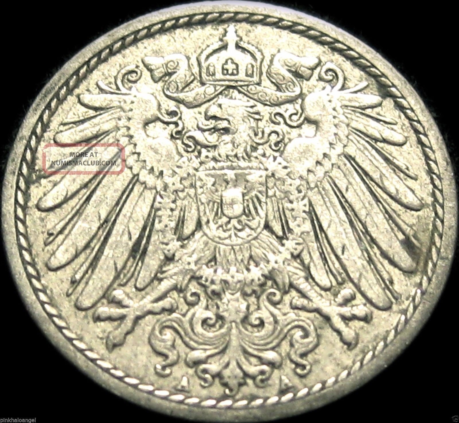 Germany - German Empire - German 1911a 5 Pfennig Coin - 103 Years Old