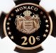 2002 (a) Gold Monaco 20 Euros Prince Rainier Iii Coin Ngc Proof 70 Ultra Cameo Europe photo 1