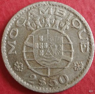 1953 Mozambique 2$50 2 1/2 Escudos - 3.  5 G – ø 20.  2 Mm photo