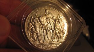 Scarce Exception Level Au Silver Crown 1913 Prussia 3 Drei Mark Napoleons Defeat photo