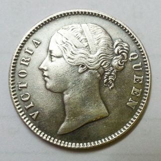 1840 One Rupee Lakhi Coin Victoria Queen photo
