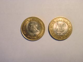 - India Commemorative Coin - Rs.  10/ - ' Homi Bhabha Birth Centenary ' - 2008 - 2009 photo