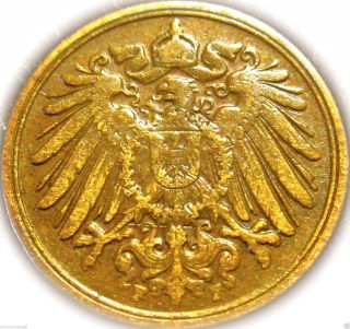 Germany - German Empire - German 1913f Pfennig Coin - Pre Ww 1 Coin photo