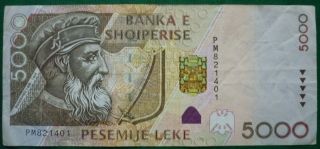 5000 Leke 2001 - Albania photo
