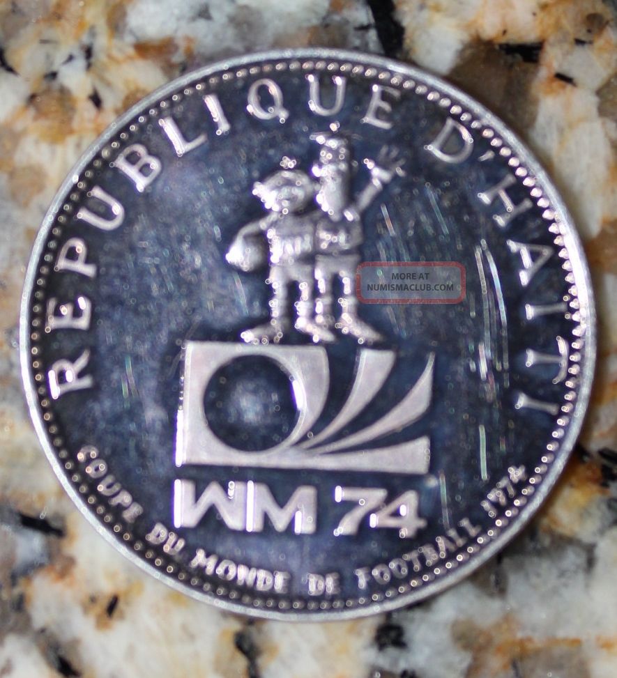 Haiti 1973 25 Gourdes Silver Haitian Collectable Coin 30.  5mm North & Central America photo