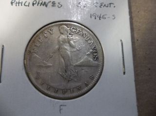 Philippines Silver 50 Cents 1945 - S photo