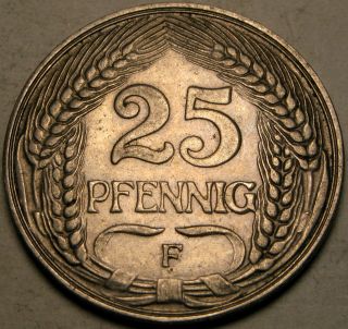 Germany (empire) 25 Pfennig 1909 F - Nickel - Wilhelm Ii.  - Xf - 958 photo