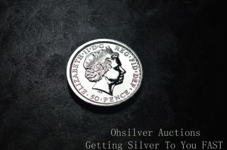 Ss Gairsoppa Shipwreck Silver 1/4 Oz Britannia Coin,  999 Pure Silver 50 Pence photo