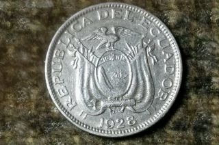 1928 Ecuador 10 Centavos Choice Ms Uncirculated Sharp Detail photo