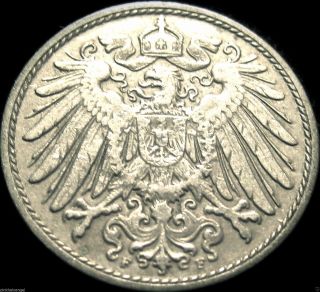♡ Germany - German Empire - German 1908f 10 Pfennig Coin - Great Coin photo