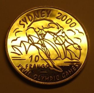 Congo 10 Francs 1999 Silver Proof photo