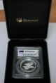 2014 Australia High Relief Wedge Tailed Eagle Silver $1 Coin Pcgs Pr70 Dcam Australia photo 3