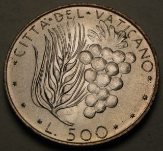Vatican 500 Lire 1972/x - Silver - Paul Vi.  - Aunc 873 photo