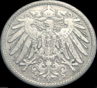 Germany - The German Empire,  German 1905a 10 Pfennig Coin - Historic Coin photo