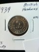 British Honduras 5 Five Cents Uncirculated 1939 Coin North & Central America photo 2