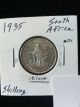 1935 South Africa Shilling Silver Coin Uncirculated Africa photo 1