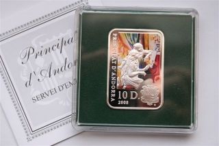 Andorra 2008 Renoir 1 Oz Silver Proof Coin - From Painters Of The World Series photo