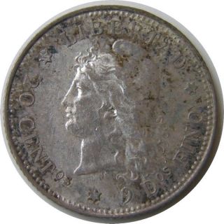 Elf Argentina 20 Centavos 1882 Silver Special photo