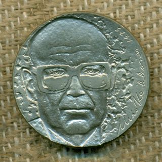 Finland Finnish Silver Coin 10 Markkaa Mk Urho Kekkonen 75 Years 1975 photo