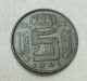1941 Belgium 5 Francs Uncirculated - Ms/condition (bel 41) Europe photo 3