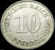 Germany - The German Empire - German 1900e 10 Pfennig Coin - Great Coin Germany photo 1