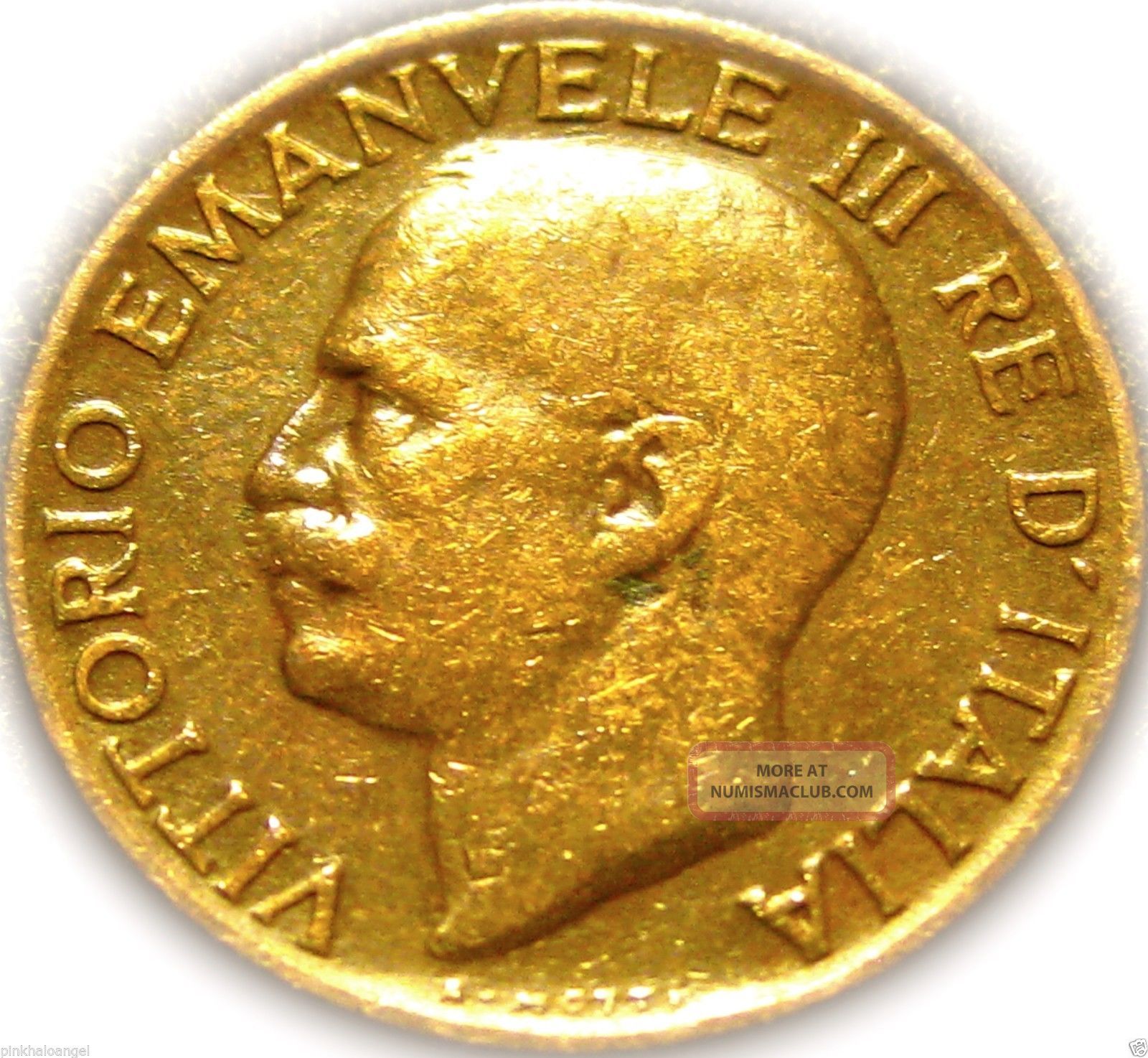 Kingdom Of Italy Italian 1925r 5 Centesimi Coin Great Wheat Coin