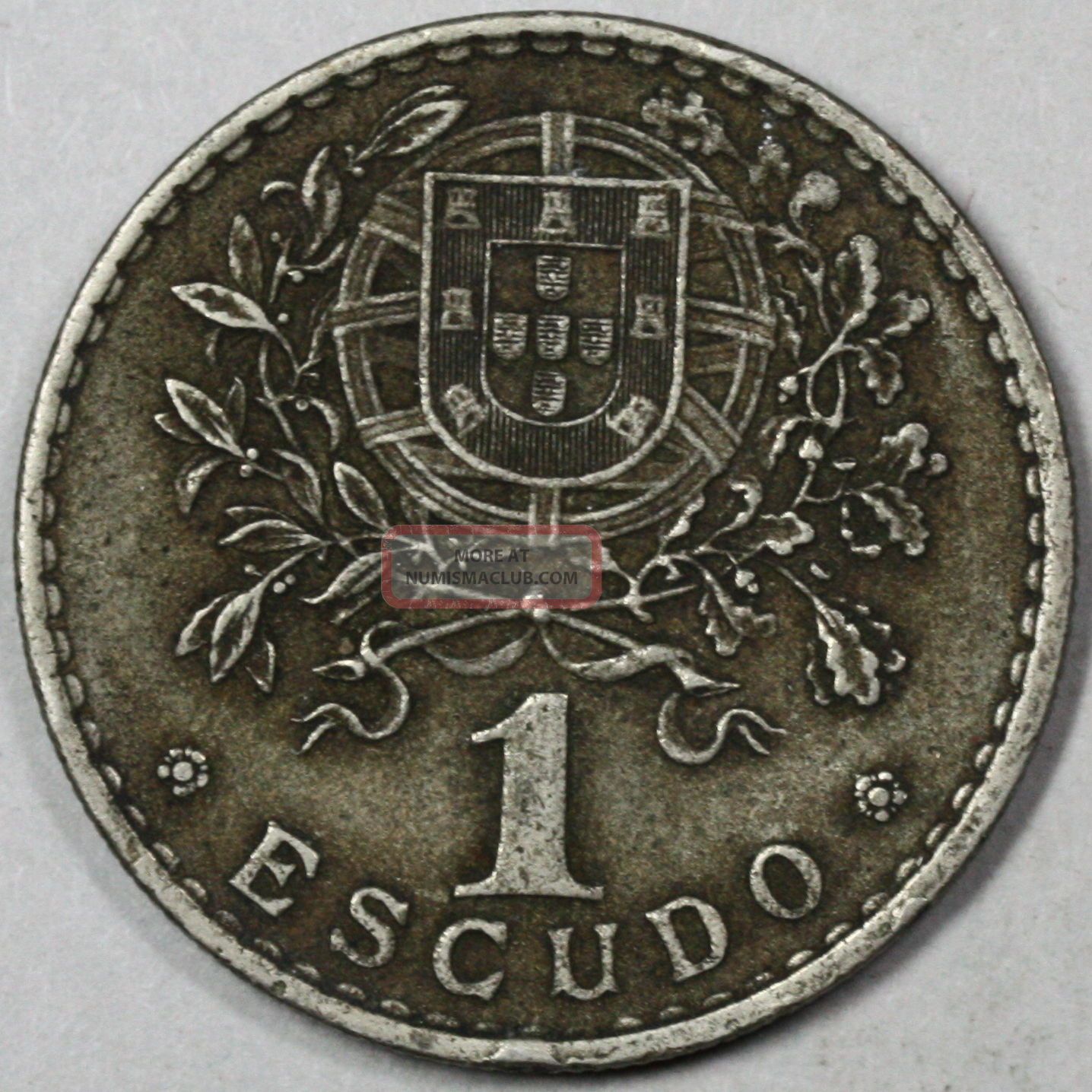 1931 Portugal 1 Escudo Key Scarce Date Coin