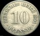 ♡ Germany - German Empire - German 1901a 10 Pfennig Coin - Great Coin Germany photo 1