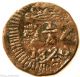 Colombia (santa Maria) Copper 1/4 Real 1820 Royalist Siege Coinage (rare) South America photo 1