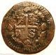 Colombia (santa Maria) Copper 1/4 Real 1820 Royalist Siege Coinage (rare) South America photo 2