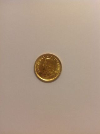 1980 Kugarrand 1/10 Gold Coin photo