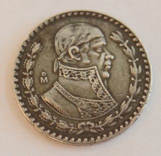 1958 Un Peso - Silver Or Plata Mexico Coin photo