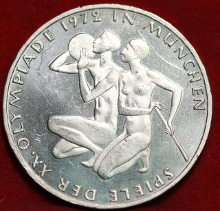 Uncirculated 1972 - T Germany Silver 10 Mark Foreign Coin S/h photo