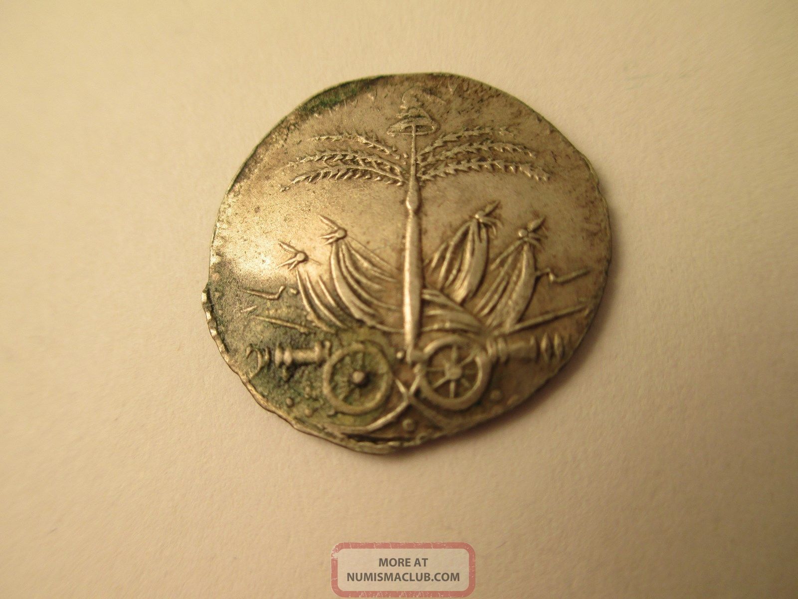 Haiti Silver 25 Centimes,  An12,  1815 North & Central America photo