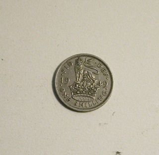 1949 Great Britain One 1 Shilling British King George Vi English Coin Uk photo