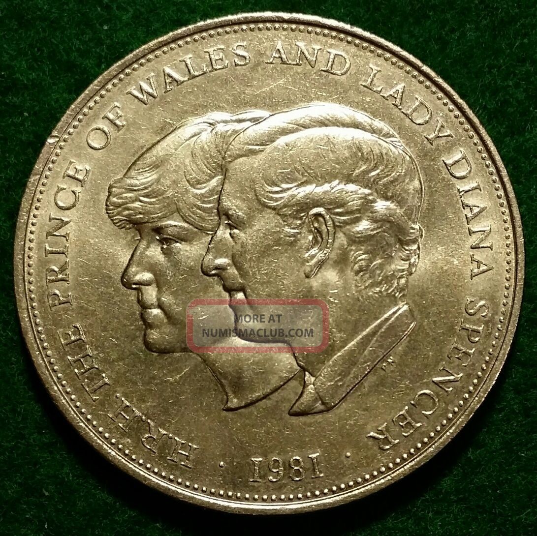 Great Britain 1981 Royal Wedding Commemorative Crown Coin