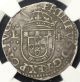 Portugal 1621 - 40 Silver Tostao Ngc Vf - 25 Very Rare One Year Type Looks Great Europe photo 1